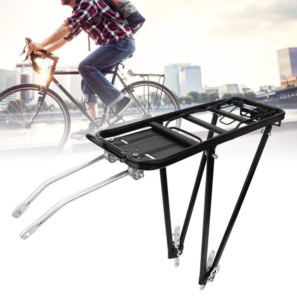 Carrier Aluminum Alloy Adjustable Bike Rack For 24-28 Inch Wheels, 35 Kg Capacity, Compatible And Stable, Black 9199774037815