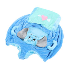 Chaise de babysitting, sofa cartoon en plush, soutien pour bébé, 1 coque