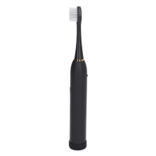 Brosse à dents électrique étanche IPX7, 6 modes, rechargeable, 4 têtes, noire