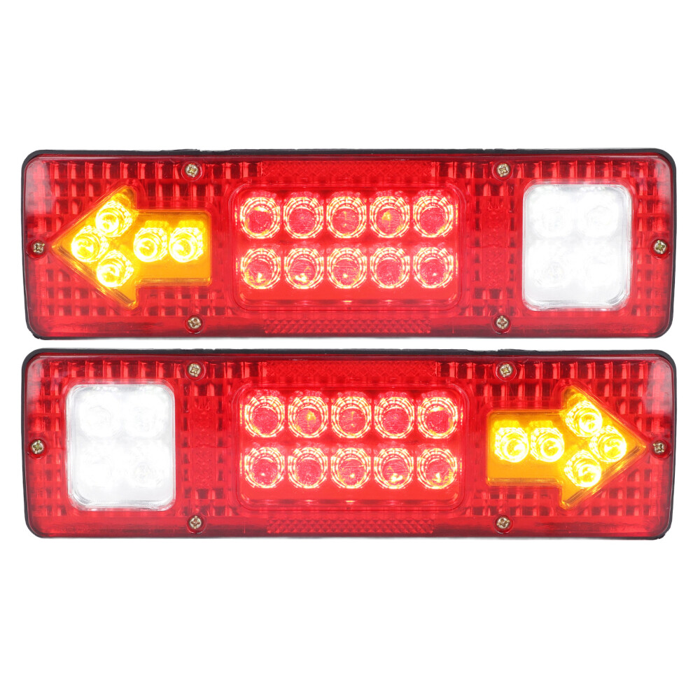 Running Lamp Trailer Tail Lights Integrated Turn Signal Led Universal Fit Abs Waterproof Dustproof Shock Resistant High Visibility Red/White/Amber 9175034370625