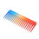 3pcs Gradient Color Wide Tooth Comb Set, ABS, 15.5x6cm 9