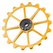 High Performance 18T Gold Ceramic Bearing Pulley Wheel for Bicycles
