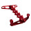 Motorcycle License Plate Frame Adjustable Aluminum Holder Durable Universal Fit Red 1