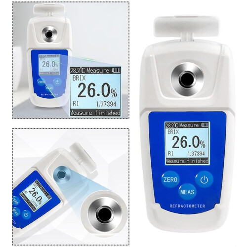 Digital saccharimeterrefractometer with automatic temperature compensation for reliable food and beverage tests 2