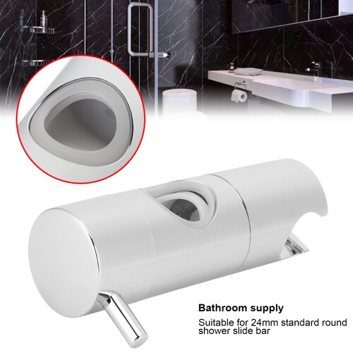 Adjustable 24mm Shower Head Holder Support Rail Bracket, ABS 1