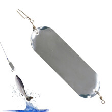Fishing Dodgers Trolling Attractor Blades 4.5 In Salmon Skateboard For Sea Fishing And Long Casting Trout