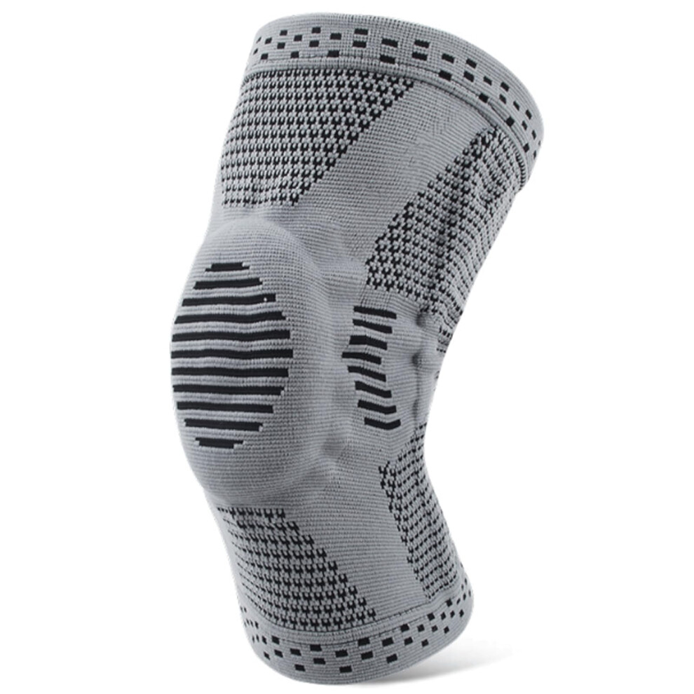 Grey Knee Brace With Lateral Stabilizers For Knee Pain, Meniscus Tear M