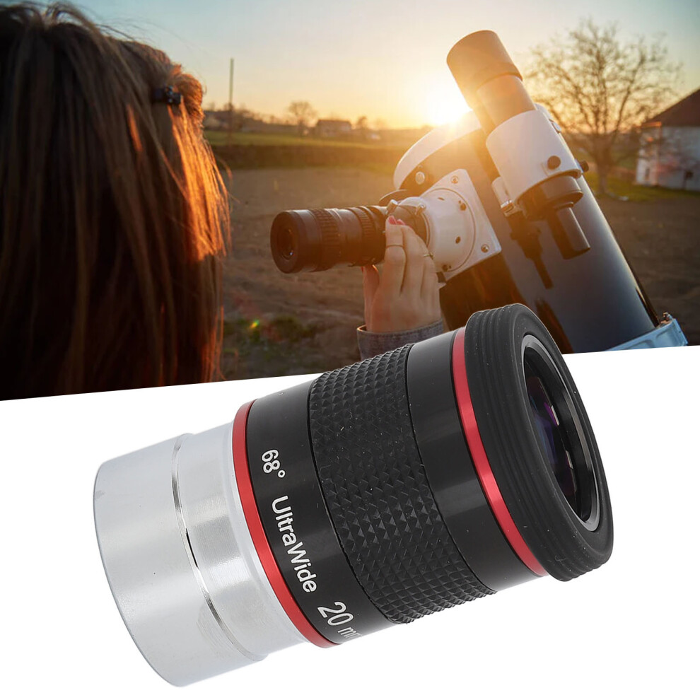 20Mm 68 Ultra Wide Angle Telescope Eyepiece For 1.25" Astro Viewing 3611375398400