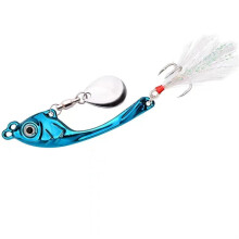 Spinner Bait 7g 10g 15g Metal Fishing Lure Trolling Rotating Spoon Wobbler Sinking Hard Bait For Bass Pike Perch Blue