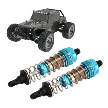 2 Stück 76 mm Aluminium RC Hydraulikstoßdämpfer Blau für 1/16 SCY Auto
