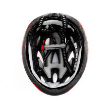 Straßenradhelm mit Goggles, stoßfester Sicherheitsverschluss, Schwarz Rot