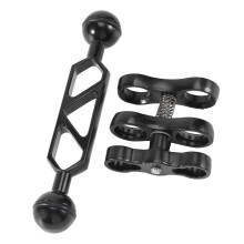 Aluminum Alloy Scuba Diving Light Torch Dual Ball Joint Arm Butterfly Clip Clamp Mount For Underwater Photography Camera Ref: 1918