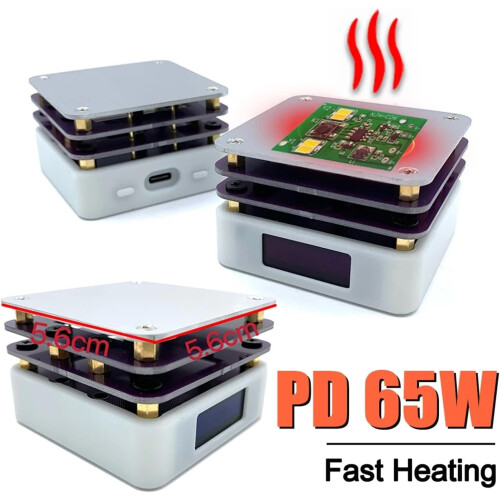 65W Mini SMD Preheater PCB Heating Plate with Fast Heating Temperature Control for LED Strip 1