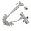 Toiletten-Bidet-Handbrause – 304 Edelstahl, G1/2, Silber 8