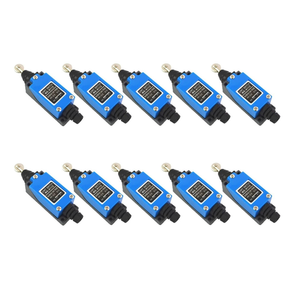 10Pcs Me8112 Adjustable Rotary Roller Limit Switch Ac 250V No Nc Dual Circuit Control 9382693327598