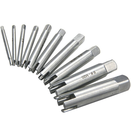 10pc Broken  Tap Extractor M4-M22 Hand Thread Extractor Broken Thread Tapping Counter Thread Tap Tool Set 2