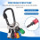 6Pcs Bits Set HVAC Tools Swaging Tool HVAC Copper Pipe Expander Tool with 6Pcs Bit Holder Key Chain 4
