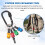 6Pcs Bits Set HVAC Tools Swaging Tool HVAC Copper Pipe Expander Tool with 6Pcs Bit Holder Key Chain 2