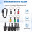 6Pcs Bits Set HVAC Tools Swaging Tool HVAC Copper Pipe Expander Tool with 6Pcs Bit Holder Key Chain 5