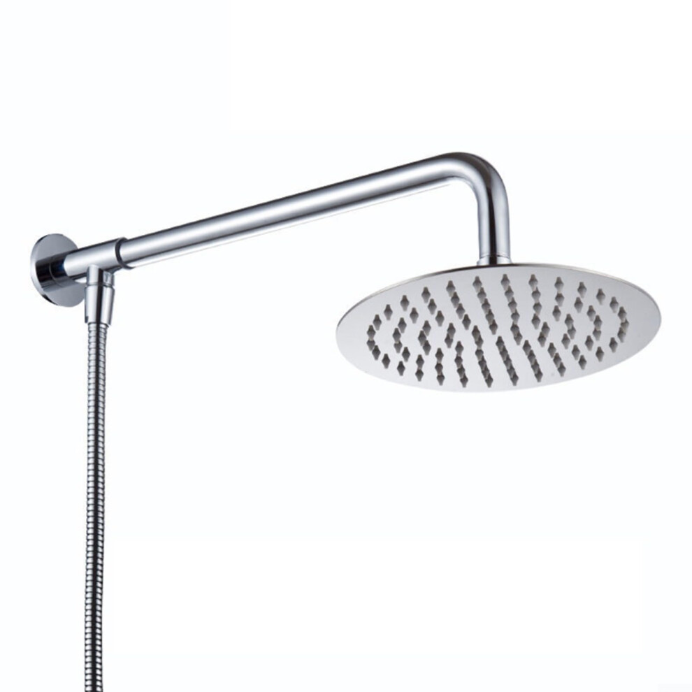 Large Shower Head Rainfall Waterfall Shower Head Chrome Rainfall Pressure Overhead Kit Bathroom Shower System 9187378391907