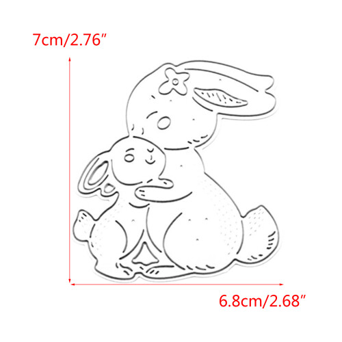 Rabbits Cutting Dies for Scrapbooking Card Making Bunny Die Cuts 1