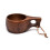 Wood Handle Cowhide Rope Hook Juice Milk Cup Coffee-   3 1