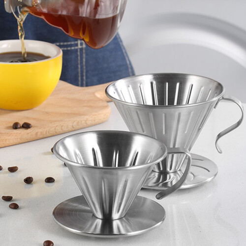 Reusable Stainless Steel Dripper Coffee Filter Holder Dripper-L 2
