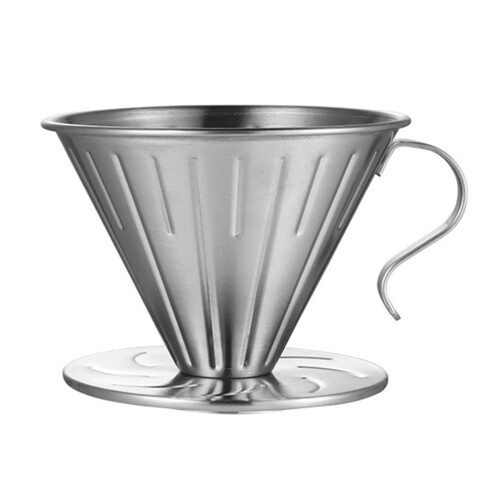 Reusable Stainless Steel Dripper Coffee Filter Holder Dripper-L
