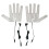 USB Heated Gloves Pad Adjustable Temperature Hand Warmer-type A 1