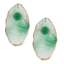 Paleta inovadora para nail art, base para mistura de resina com borda dourada, fácil de usar e limpar, ideal para manicure profissional e doméstica.