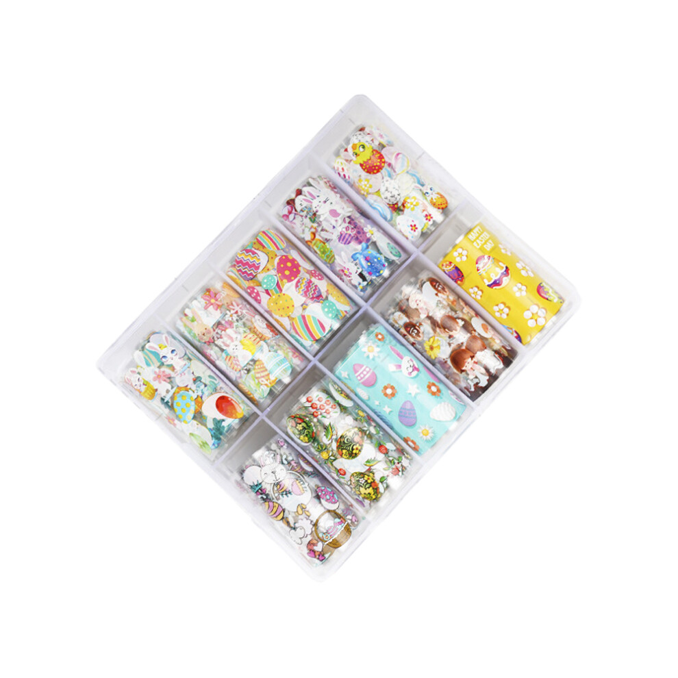 Leopard Nail Stickers, Starry Sky Design Offers Infinite Possibilities In Nail Art Decoration, 10 Rolls Of High-Quality Nail Foil Wrap Ensuring