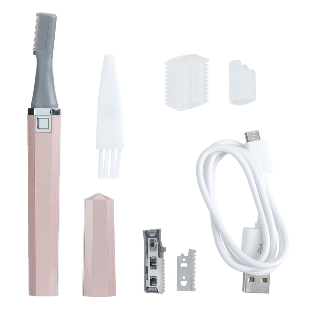 Eyebrow Epilator With Smooth Gliding Blade, Battery Powered Facial Trimmer For On The Go Use Sleek Design Easy To Clean For Daily Makeup Prep