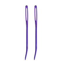 Aiguille à coudre en acier inoxydable, aiguille à tisser,-Violet