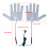 USB Heated Gloves Pad Adjustable Temperature Hand Warmer-type A 2