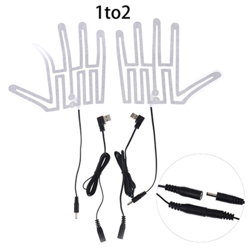 USB Heated Gloves Pad Adjustable Temperature Hand Warmer-type A 2