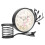 Retro Style Clock for Your Space, Silent Sweeping Movement Ensures Peaceful Environment 4