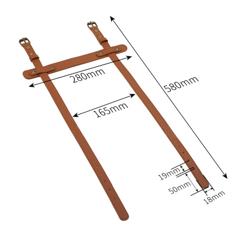 Yoga Mat Strap Adjustable Picnic Blanket Holder for-Brown 2
