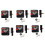 Clock Accessories Central silents-Black Shaft length 20mm 2