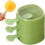 Popsicles Molds 3Layer Stackable Silicone With Sticks And Lid, BPA , Easy Demold, Reusable DIY Popsicles, Green 2