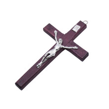 Houten Kruis Hanger Charm Ophangbare Charme Ornament-Bourgondië