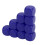 30PCS 16MM Blue Plastic Rounded Dice Set for Games, Math & DIY 10