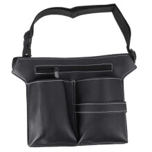 Hairdressing Scissors Pouch Leather Hair Stylist Tool Belt Adjustable Waist for Salon Use