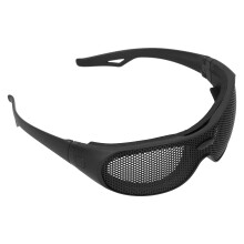 UK Steel Mesh Protective Goggles Impact Resistant Safety Glasses Military Fans\"