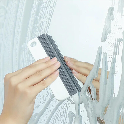 Shower Scraper Silicone Squeegee For Bathroom Window Glass Cleaning Tool Color2 1
