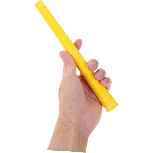 Golf Grip Trainer for Children Comfortable Putter Grip Yellow Rubber 1