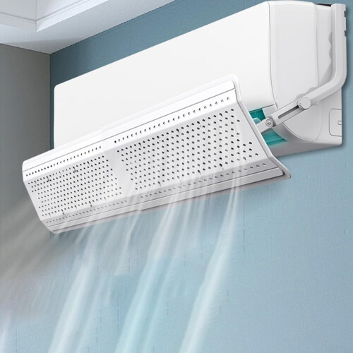 Air Conditioner Wind Shield Wall Mounted Adjustable Airflow Control for Home AC Compatible With Most Window Units 2