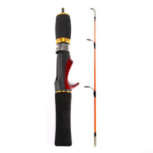 Shrimp Fishing Rod 52cm Kids Fishing Pole IceFishing Compatible 2Piece Stainless Steel Rod 3.6:1 Reel Ergonomic Handle