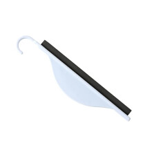 Shower Scraper Silicone Glass Cleaning Tool For Bathroom Windows And Shower Doors White