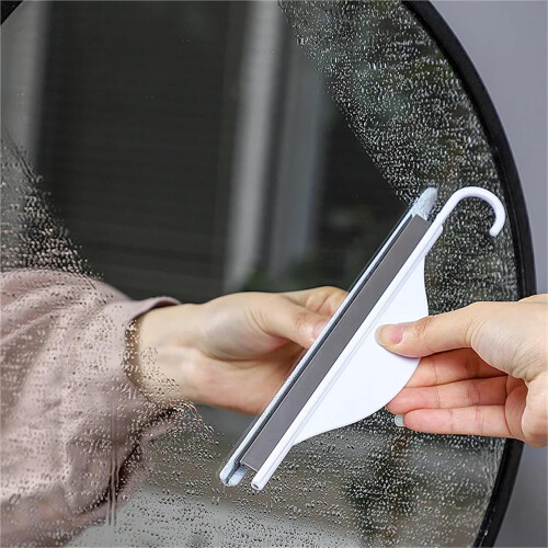Shower Scraper Silicone Glass Cleaning Tool For Bathroom Windows And Shower Doors White 1