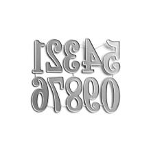 Metal Die Cuts Letter Number Cutting Dies-QB3636 Digital B